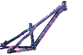 Рама Stark Pusher Pro S 26", Dirt, 6061, 2024 синий металлик/розовый