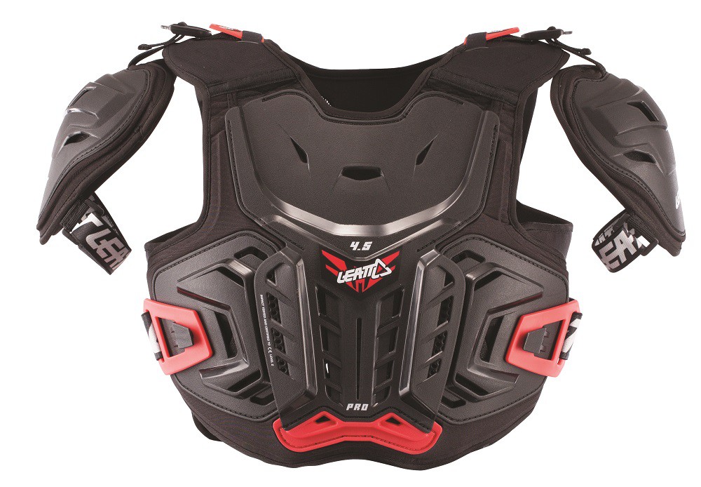 Защита панцирь подростковый Leatt Chest Protector 4.5 Junior (Black/Red, L/XL, 2023 (5017120121))