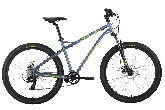 Велосипед горный Forward Flash 2.0 D d-26 1x8 (2024) 15" серый-мат/серебристый
