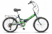 Велосипед складной Stels Pilot 450 V d-20 1x6, 13,5" темно-зеленый