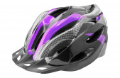 Велошлем FSD-HL021 (out-mold) чёрно-пурпурный, размер L