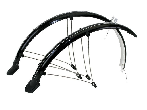 Крылья для велосипеда полноразмерные M-Wave 28х48мм черные
