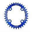 Звезда передняя для велосипеда VXM NW Oval 34T, 96BCD, синяя